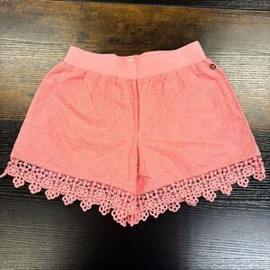 MATILDA JANE 435 Tween Adventure Begins MINI GOLF SHORTS‎ Sz 16 Coral Crochet